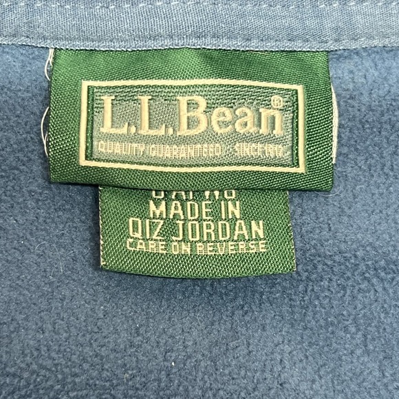 L.L. Bean Vest Mens Large Blue Fleece Full Zip Pockets Outdoor Hiking Warm 0AFW8 - Picture 5 of 10